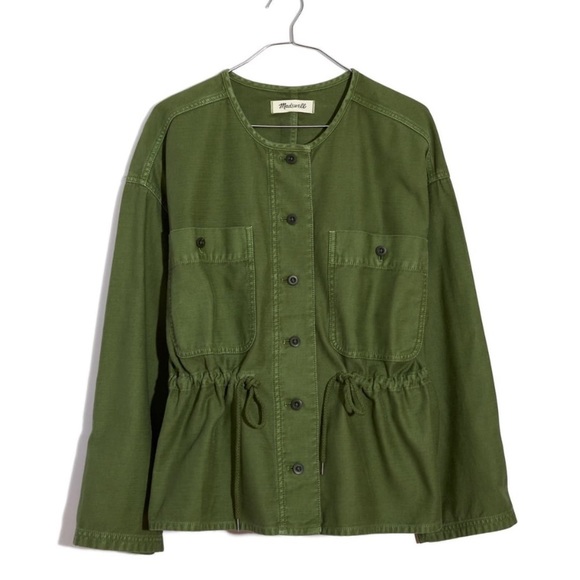 💕x4HP💕Madewell army green utility jacket size small - Picture 4 of 9